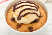 Decadent Deep Dish Cookie for One