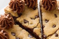 Heavenly Chocolate Chip Cookie Cake