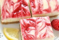 Vibrant Lemon Raspberry Cheesecake Bars