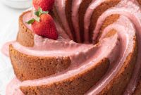 Luscious Strawberry Pound Cake