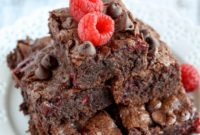Fudgy Raspberry Brownies