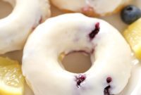 Zesty Lemon Blueberry Baked Donuts