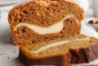 Pumpkin Swirl Cream Cheese Bread