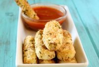 Golden Baked Mozzarella Sticks