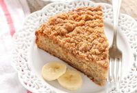 Golden Streusel Banana Cake