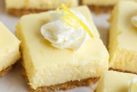 Zesty Lemon Cheesecake Bars