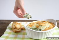 Light & Creamy Spinach Artichoke Dip