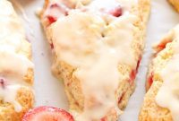 Homemade Strawberry Cream Scones