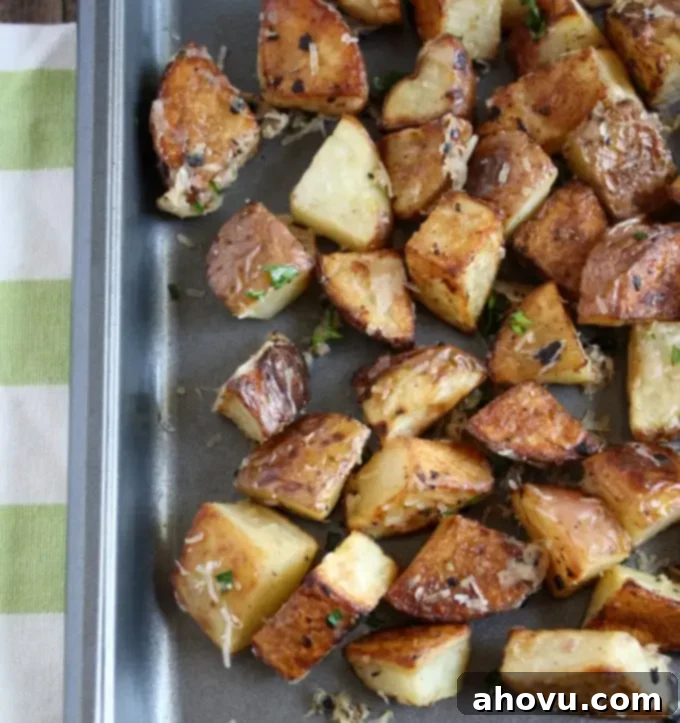 Garlic Parmesan Roasted Potatoes