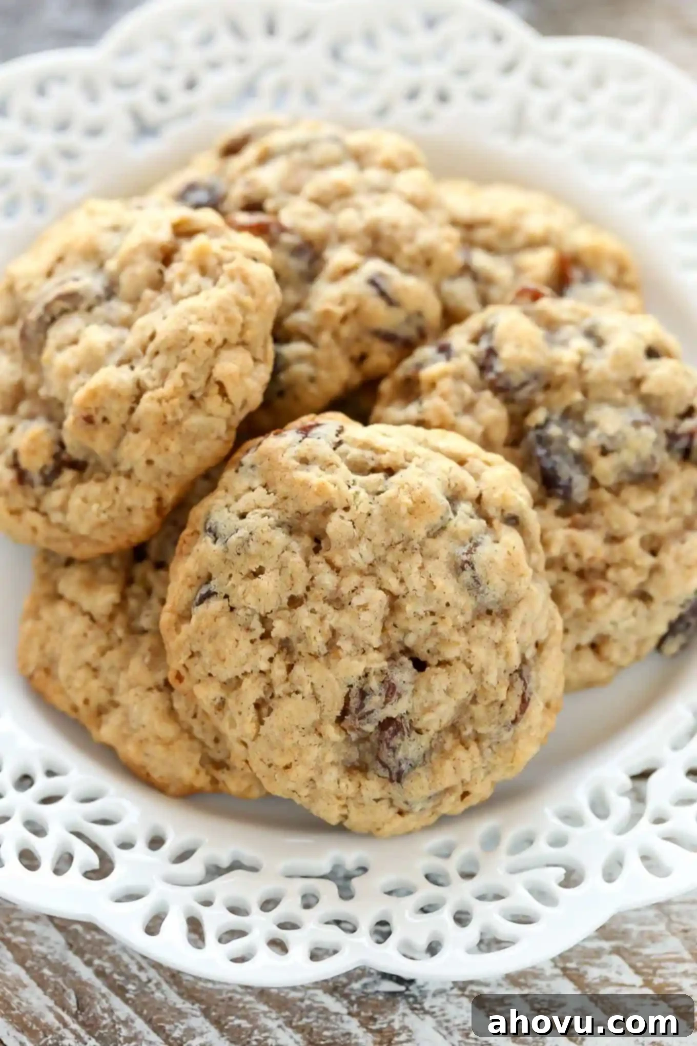 These Soft and Chewy Oatmeal Raisin Cookies are super soft, thick, and loaded with oats and raisins. These cookies are easy to make and so delicious!