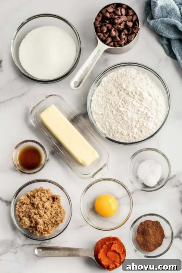 The ingredients for these cookies on a marble surface.