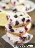 Skinny Lemon Blueberry Cheesecake Bars