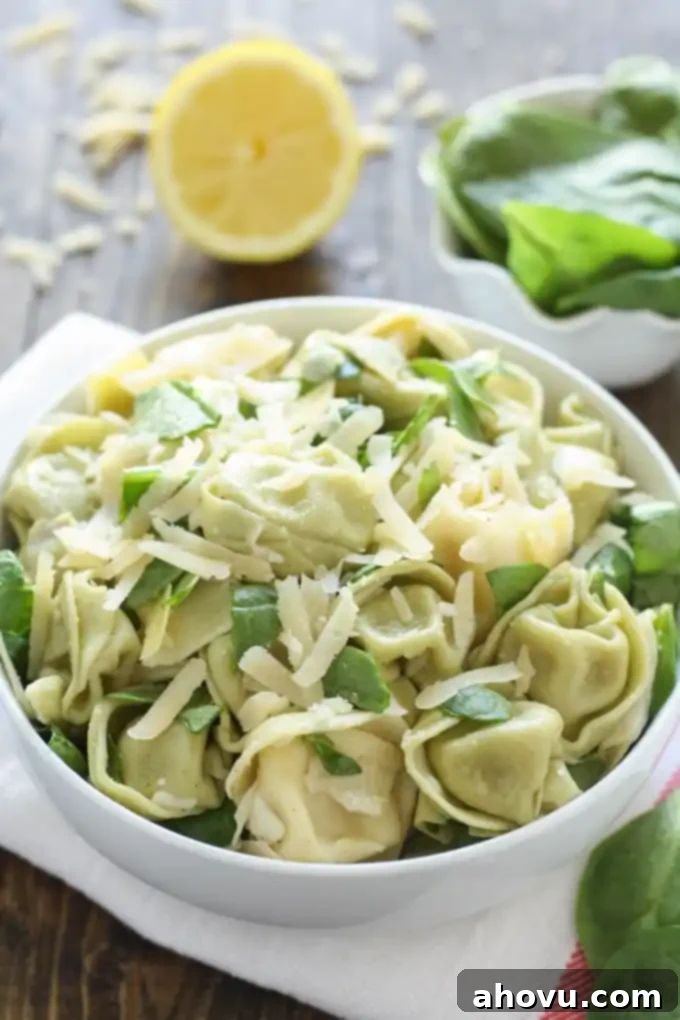 Creamy Spinach Artichoke Tortellini Pasta Salad 3 Spinach Artichoke Tortellini Salad