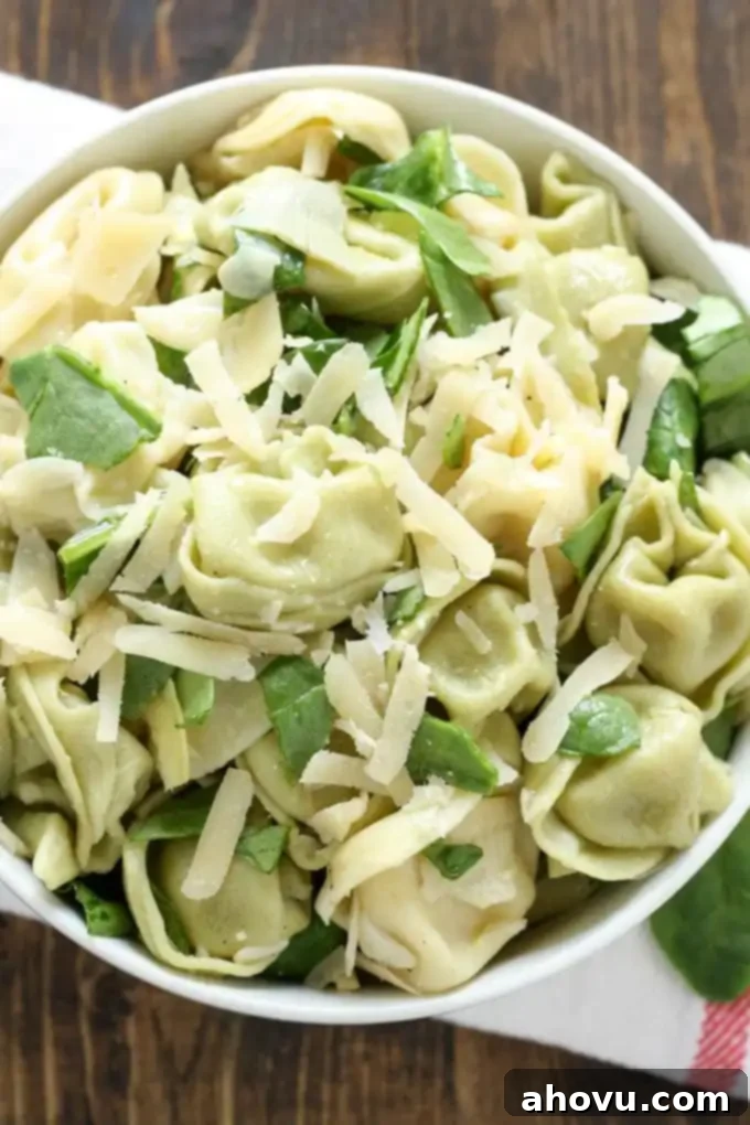 Creamy Spinach Artichoke Tortellini Pasta Salad 4 Spinach Artichoke Tortellini Salad