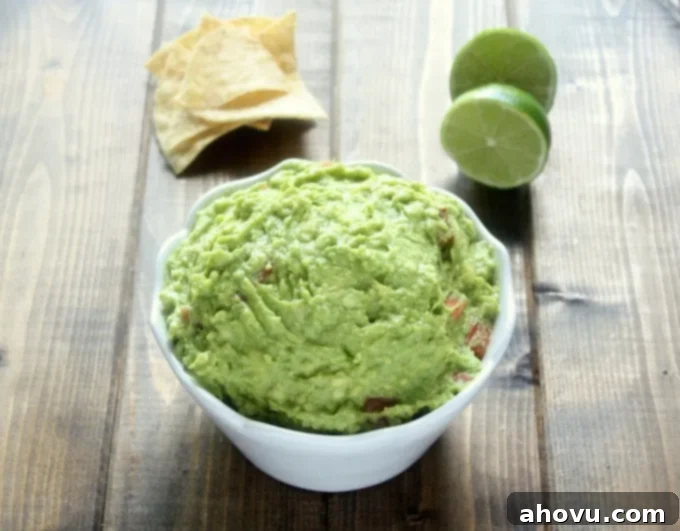 Classic Guacamole, a simple and timeless dip