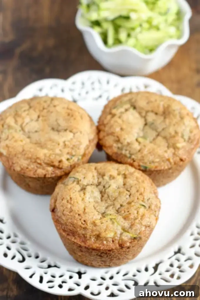 Cream Cheese-Filled Zucchini Muffins