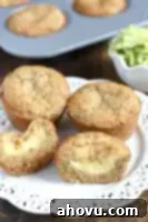 Cream Cheese-Filled Zucchini Muffins