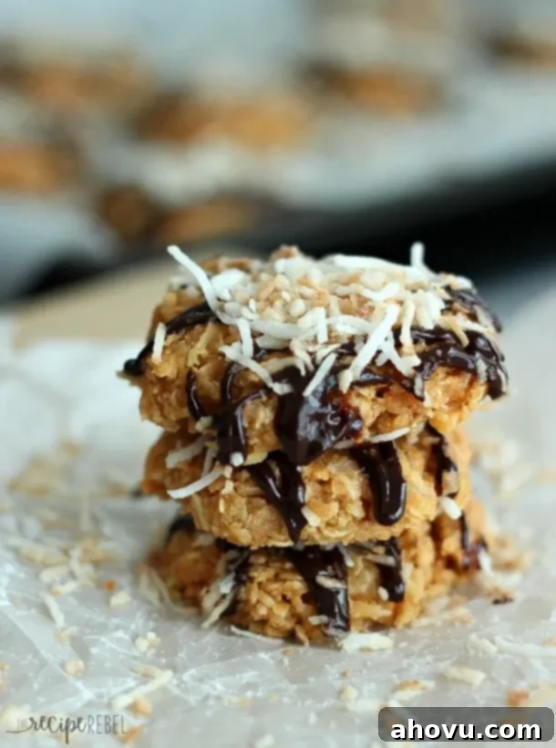 No-Bake Samoa Cookies