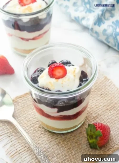 No-Bake Berry Cheesecakes