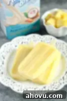 Delicious Homemade Coconut Pineapple Ice Pops