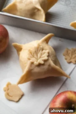 An unbaked apple dumpling.