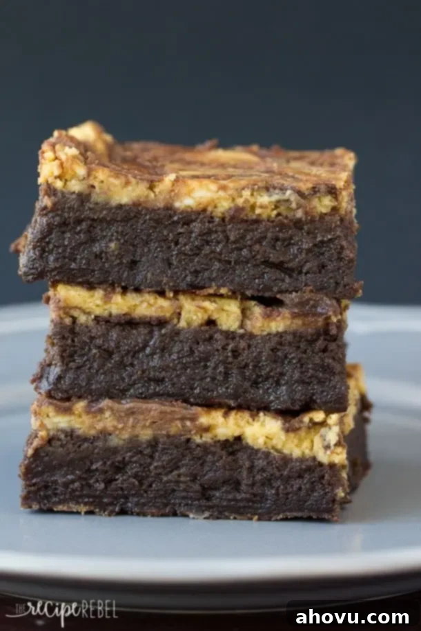 Flourless Pumpkin Cheesecake Brownies