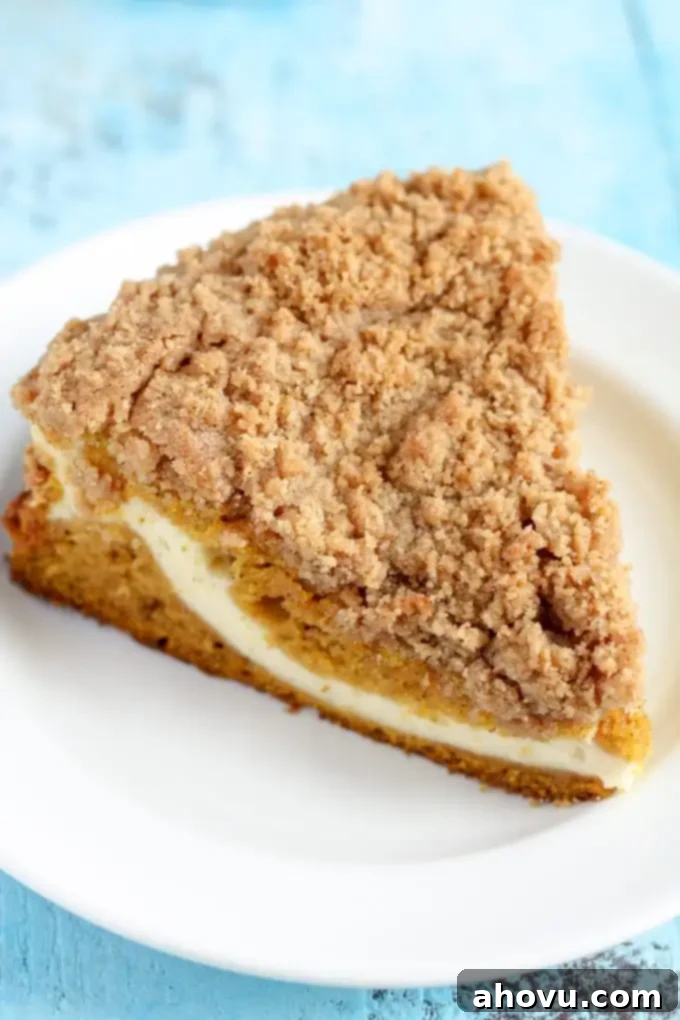 Pumpkin Cream Cheese Crumb Cake