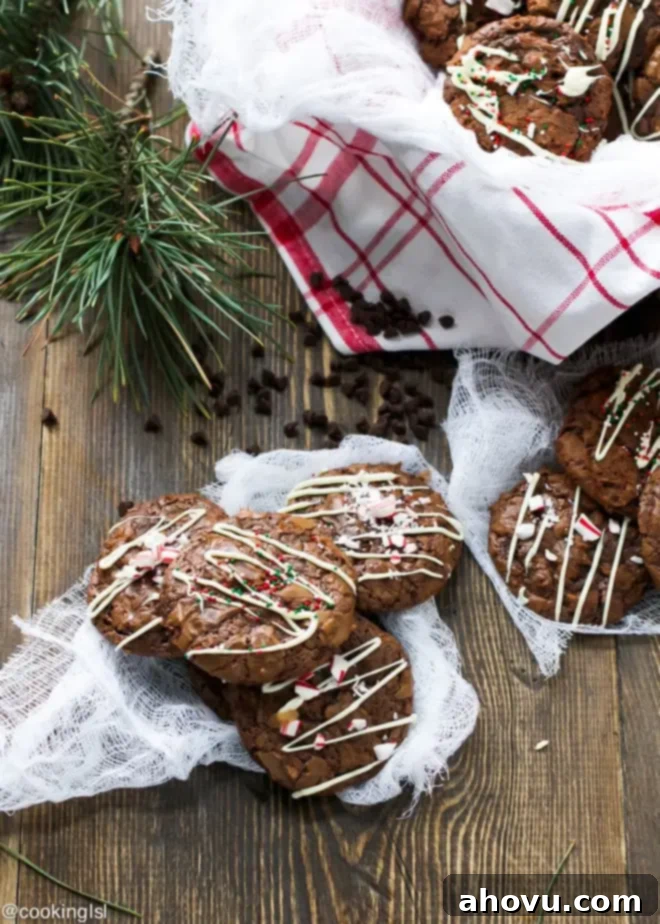 20+ Festive Christmas Cookie Ideas 15 Rich and fudgy Chocolate Brownie Christmas Cookies, a decadent holiday treat.
