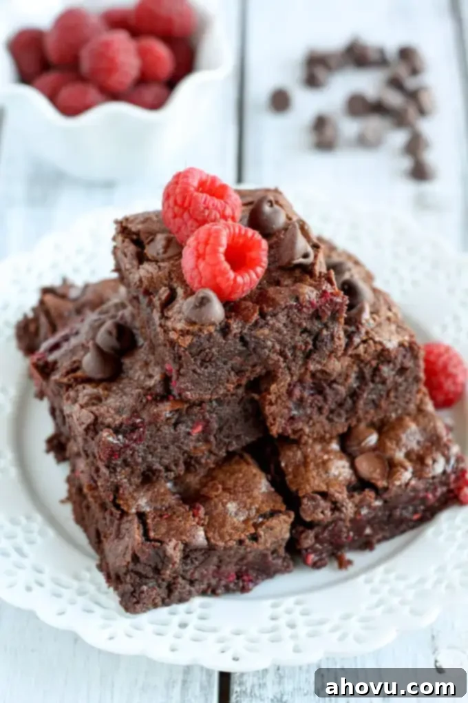 Raspberry Brownies