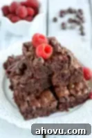 Fudgy Raspberry Brownies