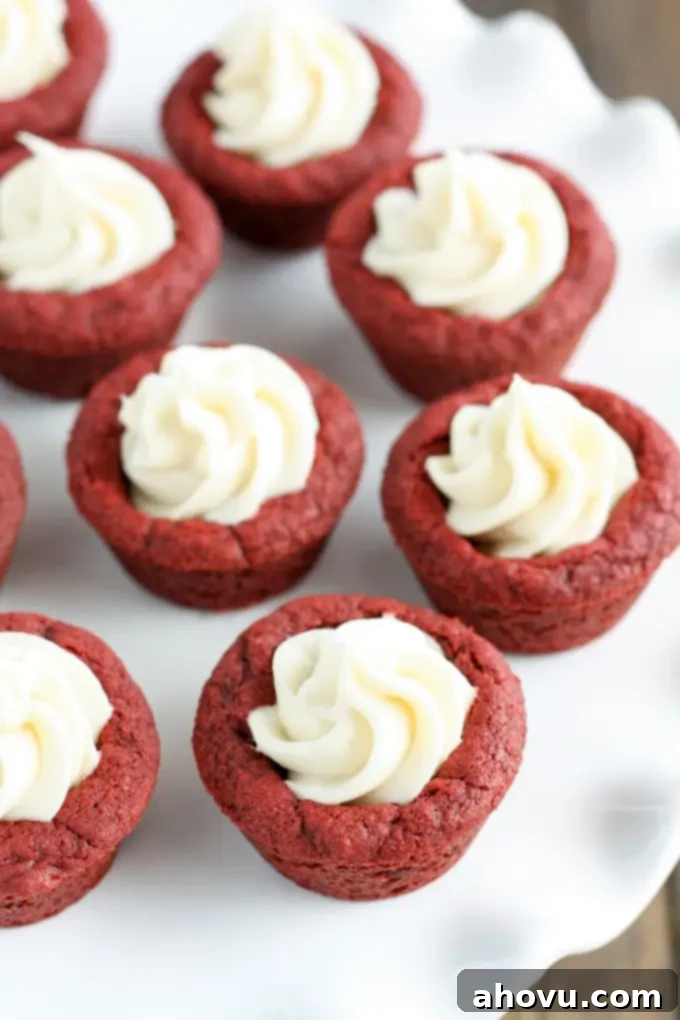 Zesty Berry Cheesecake Cookie Cups 6 Red Velvet Cookie Cups