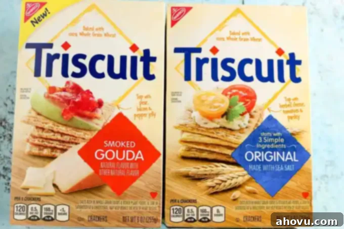 Honeyed Apple, Bacon & Smoked Gouda Bites 4 A close-up view of the appetizing Smoked Gouda, Apple, Bacon, and Honey Bites arranged on a serving tray.