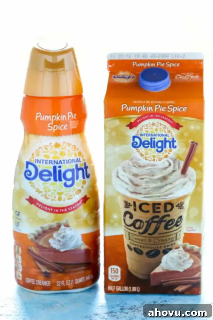International Delight Pumpkin Spice Creamer and Coffee