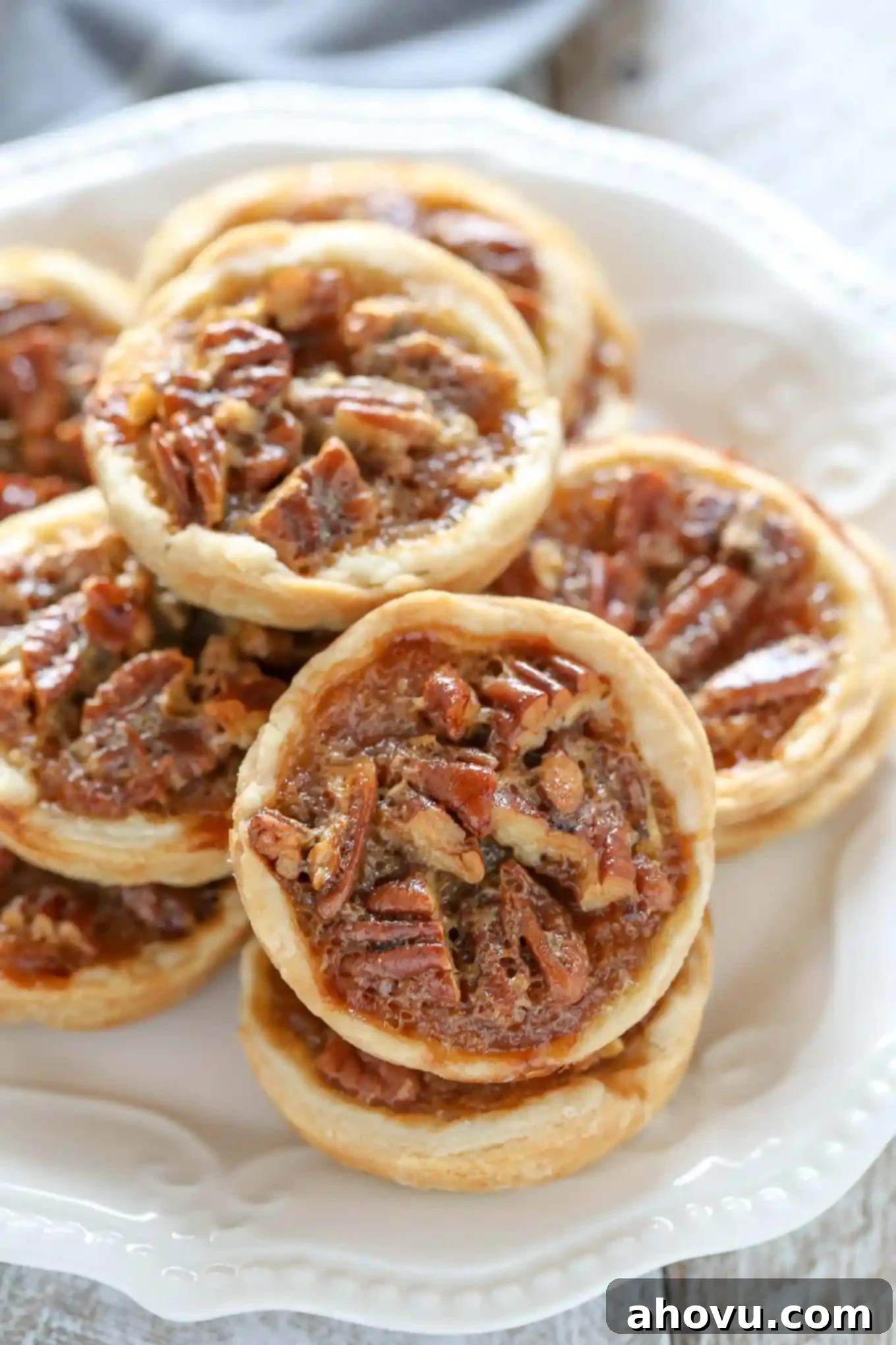 These Mini Pecan Pies are easy to make and can also be made ahead of time. These are the perfect mini treat for Thanksgiving too! 