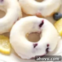Zesty Lemon Blueberry Baked Donuts 5 Baked Lemon Blueberry Donuts