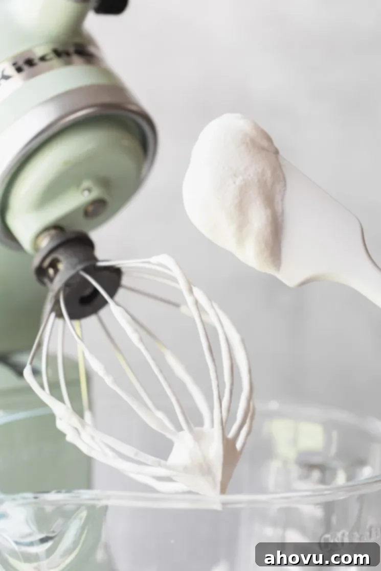 Artisan Whipped Cream 5 A stand mixer with a whisk and a rubber spatula covered in whipped cream.