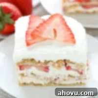No-Bake Strawberry Icebox Cake